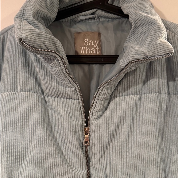 Women's Sky Blue Puffer Jacket - Picture 4 of 6